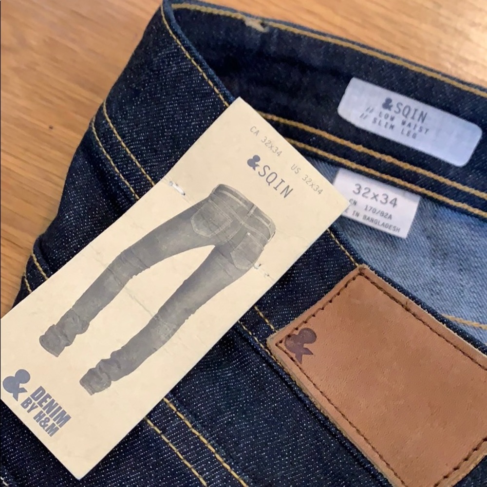 SQIN Darkly Denim Jeans~ Slim Leg Skinny~ Size 32 - Picture 3 of 16